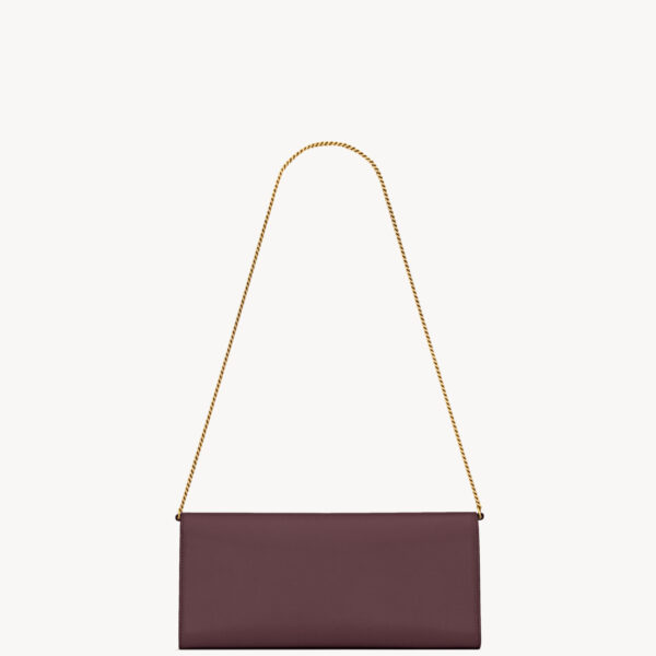 Saint Laurent KATE clutch in grain de poudre leather designed in Paris