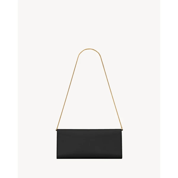 Saint Laurent KATE clutch in grain de poudre leather, view 3
