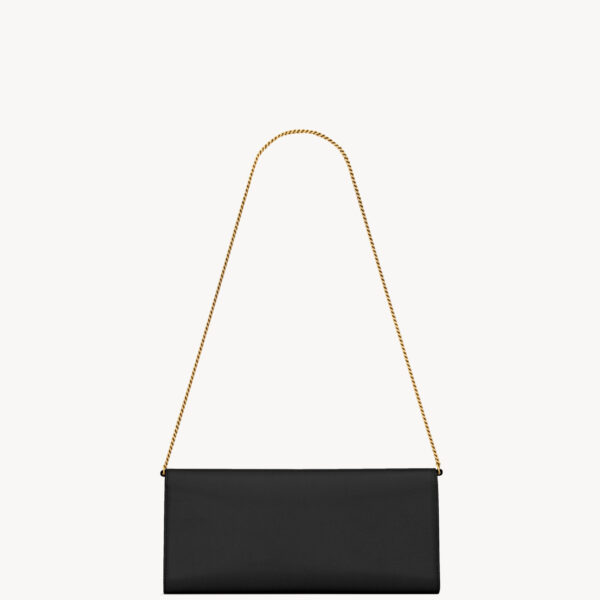 Saint Laurent KATE clutch in grain de poudre leather designed in Paris