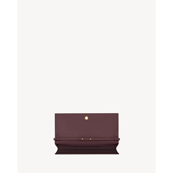 Saint Laurent KATE clutch in grain de poudre leather, view 5