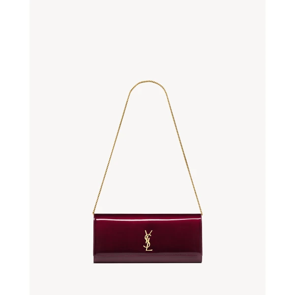 Saint Laurent KATE clutch in patent leather, view 2