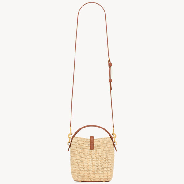 Saint Laurent LE 37 mini in raffia designed in Paris