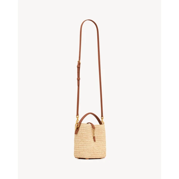 Saint Laurent LE 37 mini in raffia, view 5