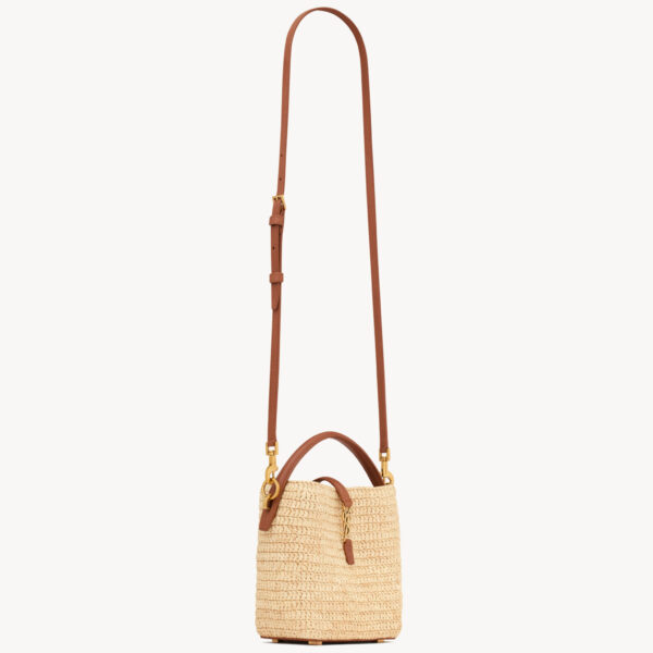 Saint Laurent LE 37 mini in raffia designed in Paris