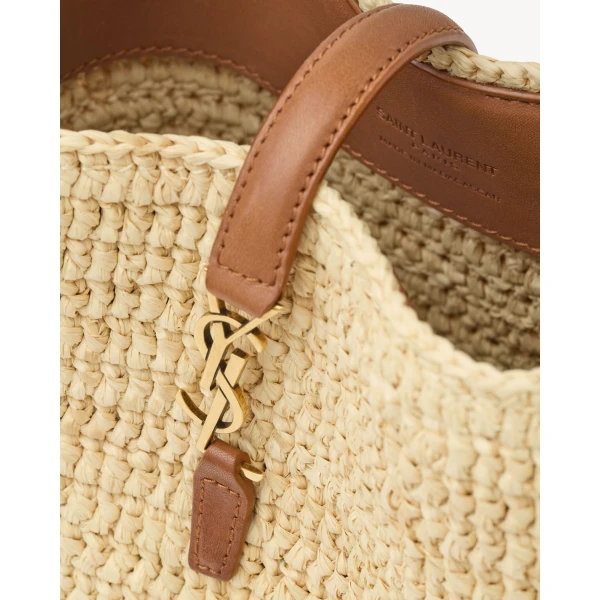 Saint Laurent LE 37 mini in raffia, view 6