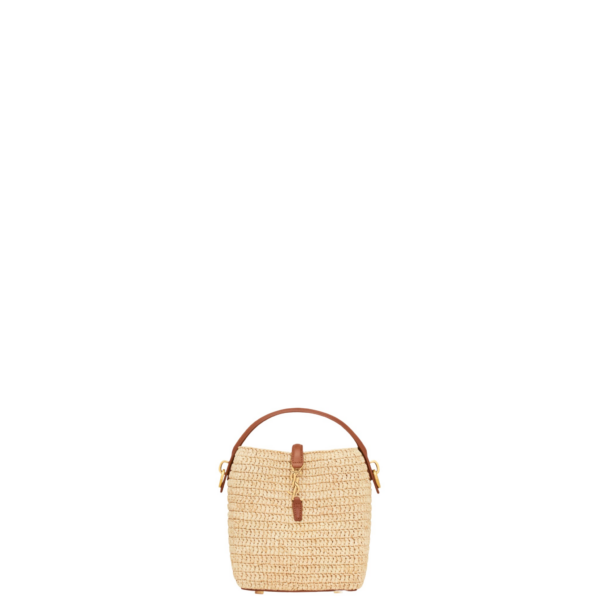 Saint Laurent LE 37 mini in raffia designed in Paris