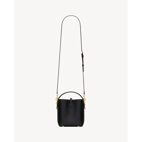 Saint Laurent LE 37 mini in shiny leather, view 3
