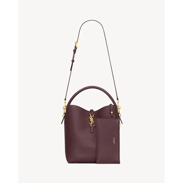 Saint Laurent LE 37 supple in grained leather, view 4