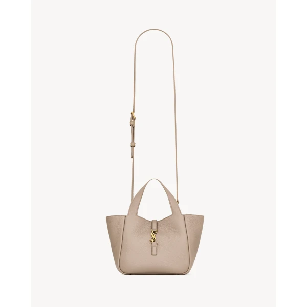 Saint Laurent LE 5 À 7 BABY BEA in grained leather, view 2