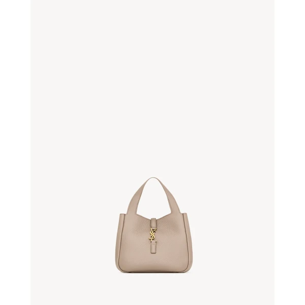 Saint Laurent LE 5 À 7 BABY BEA in grained leather, view 3