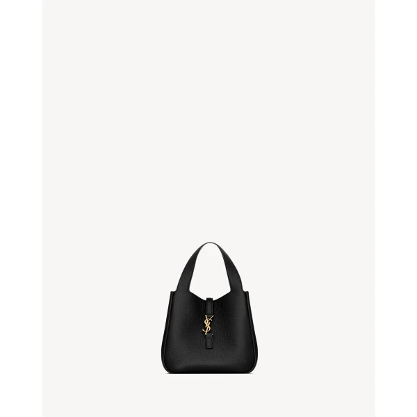 Saint Laurent LE 5 À 7 BABY BEA in grained leather, view 3