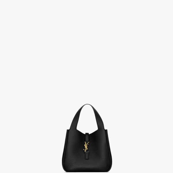 Saint Laurent LE 5 À 7 BABY BEA in grained leather designed in Paris