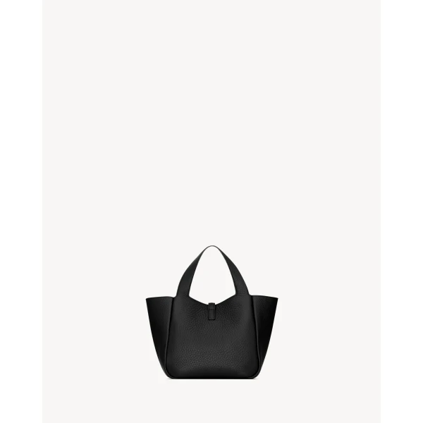 Saint Laurent LE 5 À 7 BABY BEA in grained leather, view 4