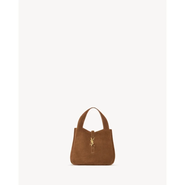 Saint Laurent LE 5 À 7 BABY BEA in suede, view 4