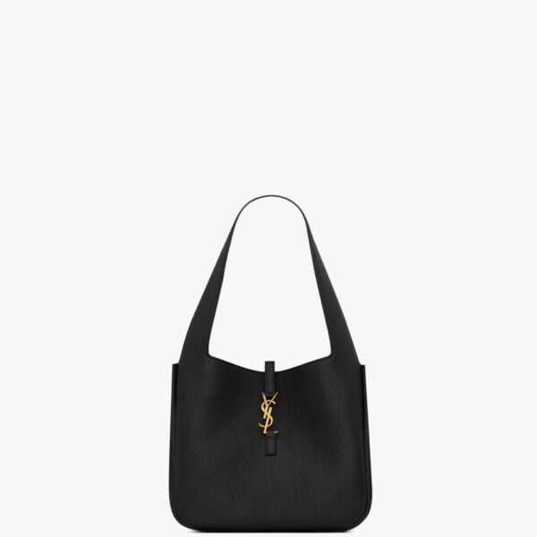 Saint Laurent LE 5 À 7 SMALL BEA in grained leather designed in Paris