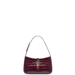 Saint Laurent LE 5 À 7 in crocodile-embossed patent leather designed in Paris