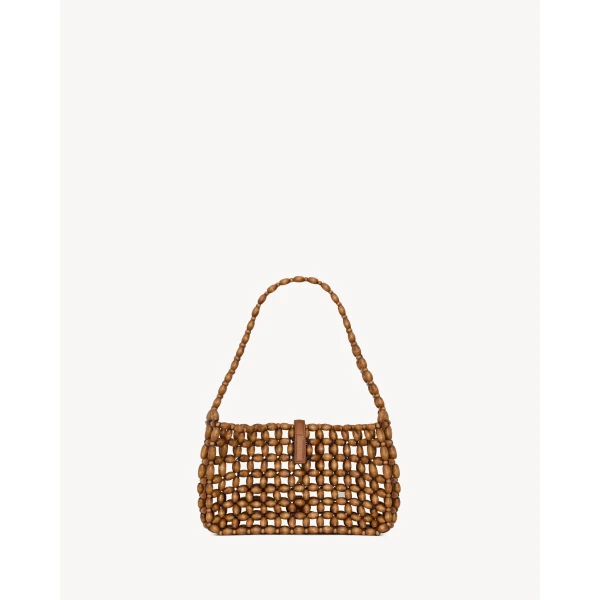 Saint Laurent LE 5 À 7 in wood beads, view 3