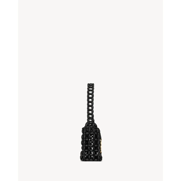 Saint Laurent LE 5 À 7 in wood beads, view 4