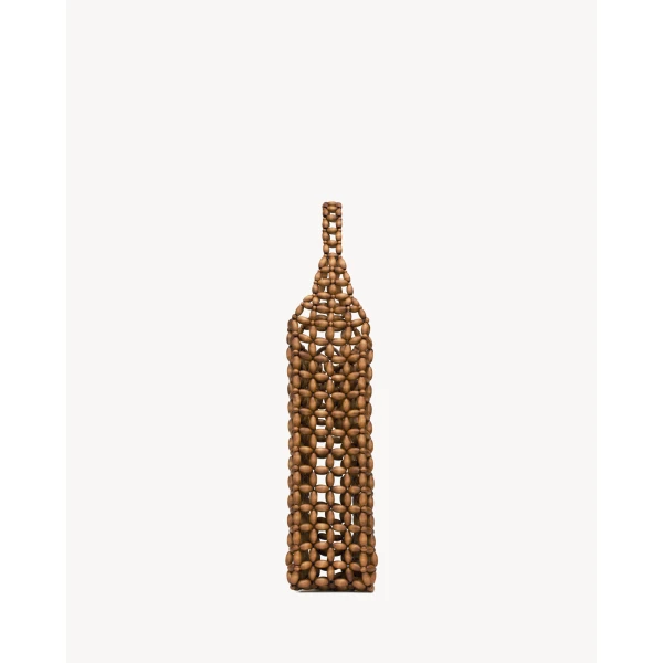 Saint Laurent LE 5 À 7 large in wood beads, view 4