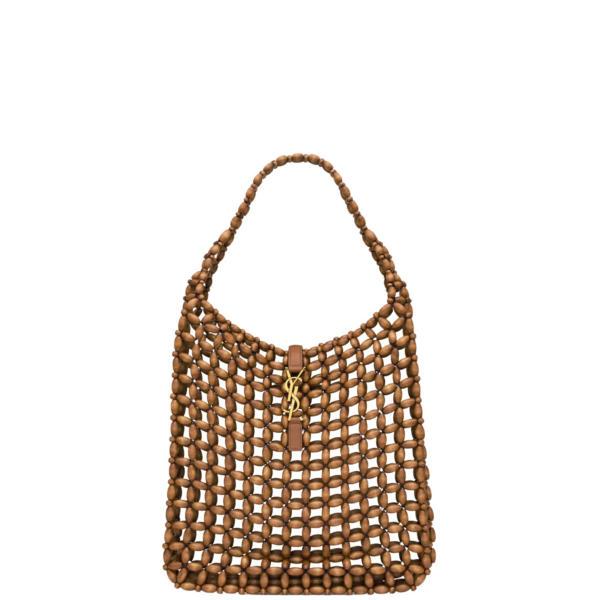 Saint Laurent LE 5 À 7 large in wood beads designed in Paris