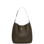 Saint Laurent LE 5 À 7 supple LARGE in grained leather designed in Paris