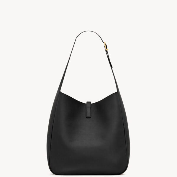 Saint Laurent LE 5 À 7 supple LARGE in grained leather designed in Paris