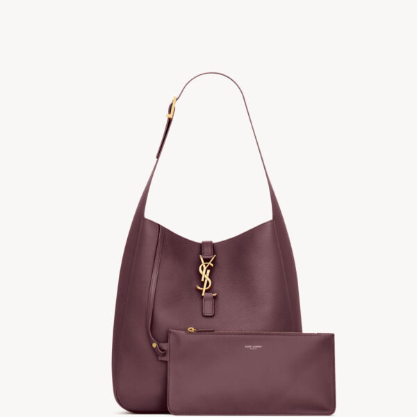 Saint Laurent LE 5 À 7 supple large in grained leather designed in Paris