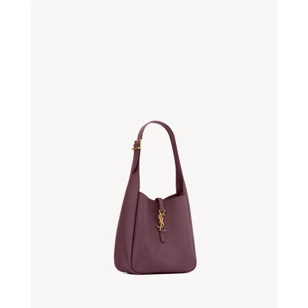Saint Laurent LE 5 À 7 supple small IN GRAINED LEATHER, view 5