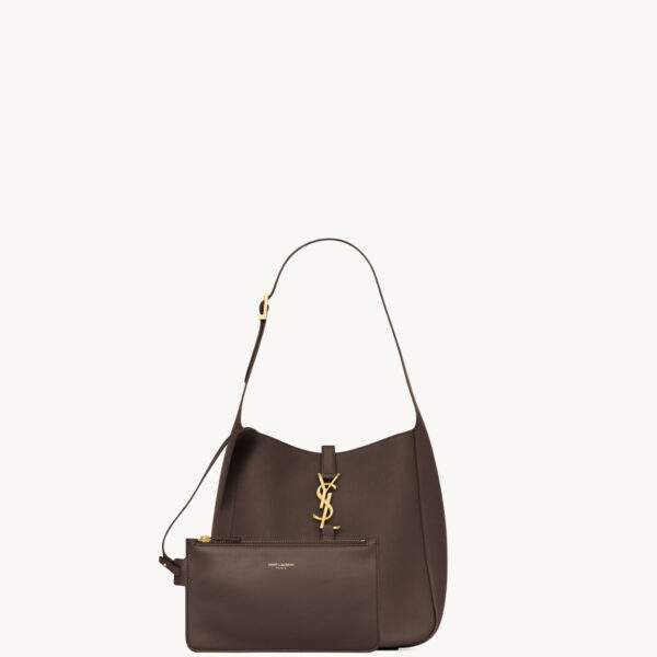Saint Laurent LE 5 À 7 supple small in grained leather designed in Paris