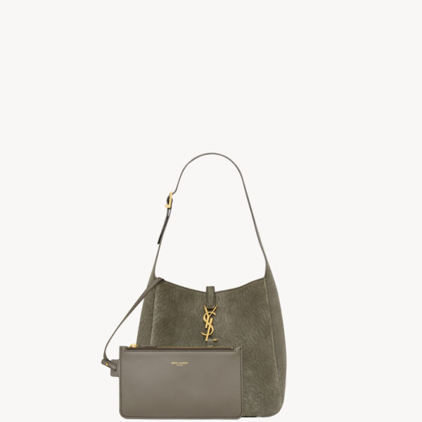 Saint Laurent LE 5 À 7 supple small in grained nubuck designed in Paris