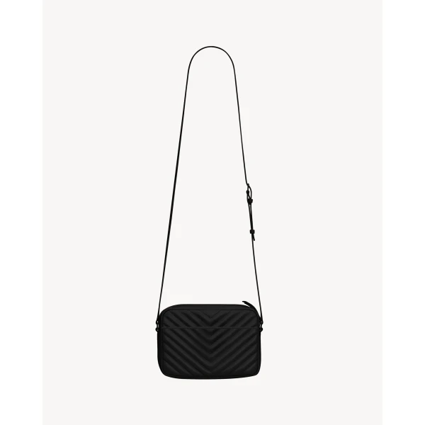 Saint Laurent LOU camera bag in quilted leather, view 2