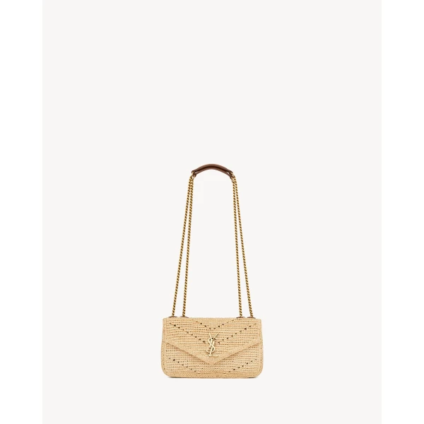 Saint Laurent LOULOU MINI in raffia, view 2