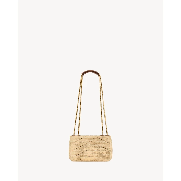 Saint Laurent LOULOU MINI in raffia, view 3