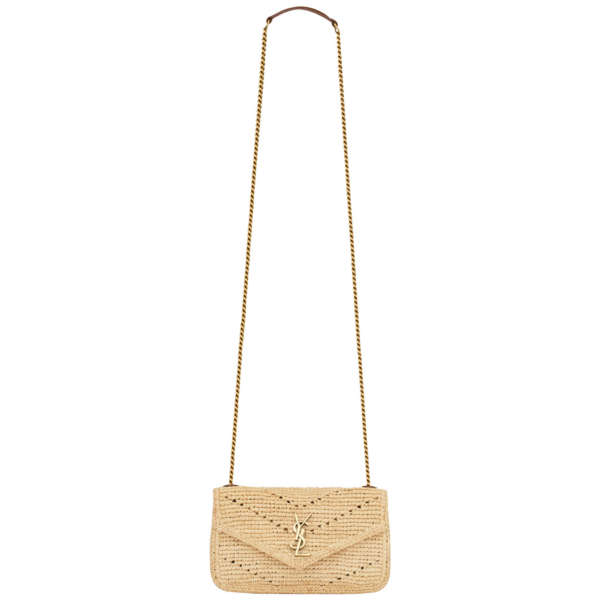 Saint Laurent LOULOU MINI in raffia designed in Paris