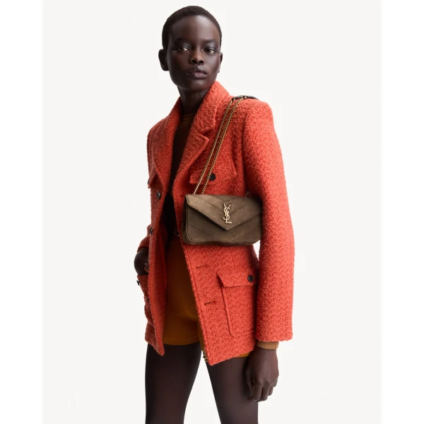 Saint Laurent LOULOU MINI in suede, view 2