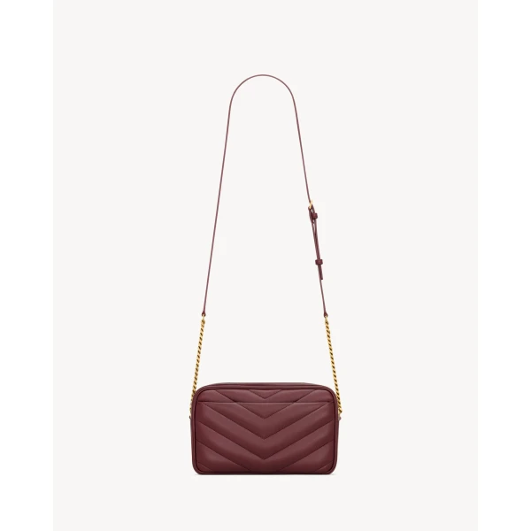 Saint Laurent LOULOU camera bag in MATELASSÉ lambskin, view 2