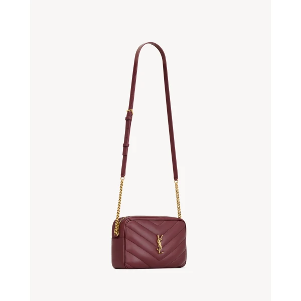 Saint Laurent LOULOU camera bag in MATELASSÉ lambskin, view 4