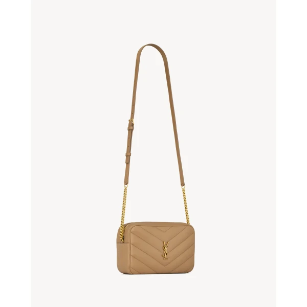Saint Laurent LOULOU camera bag in MATELASSÉ lambskin, view 4