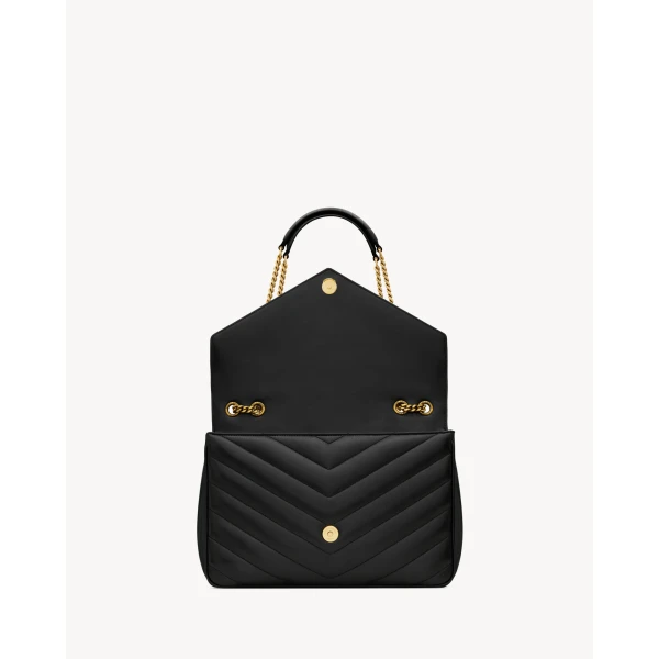 Saint Laurent LOULOU large in MATELASSÉ lambskin, view 4