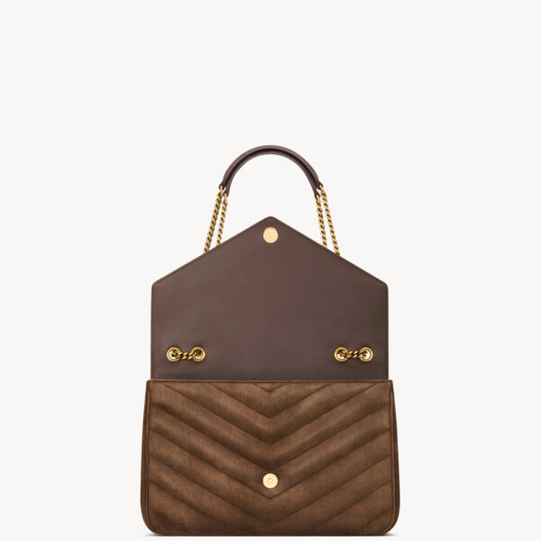 Saint Laurent LOULOU large in MATELASSÉ suede designed in Paris