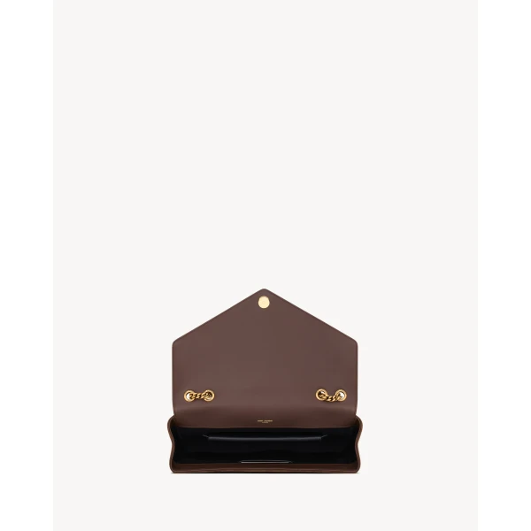 Saint Laurent LOULOU large in MATELASSÉ suede, view 6