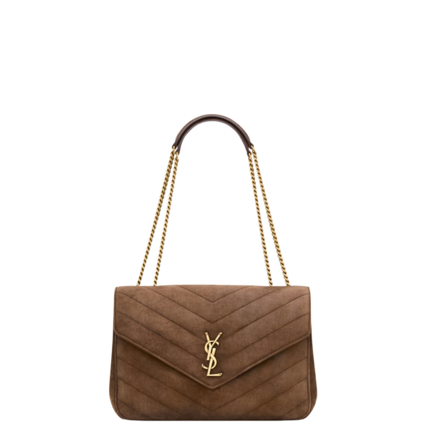 Saint Laurent LOULOU large in MATELASSÉ suede designed in Paris