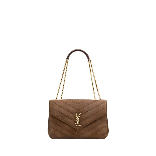 Saint Laurent LOULOU large in MATELASSÉ suede designed in Paris
