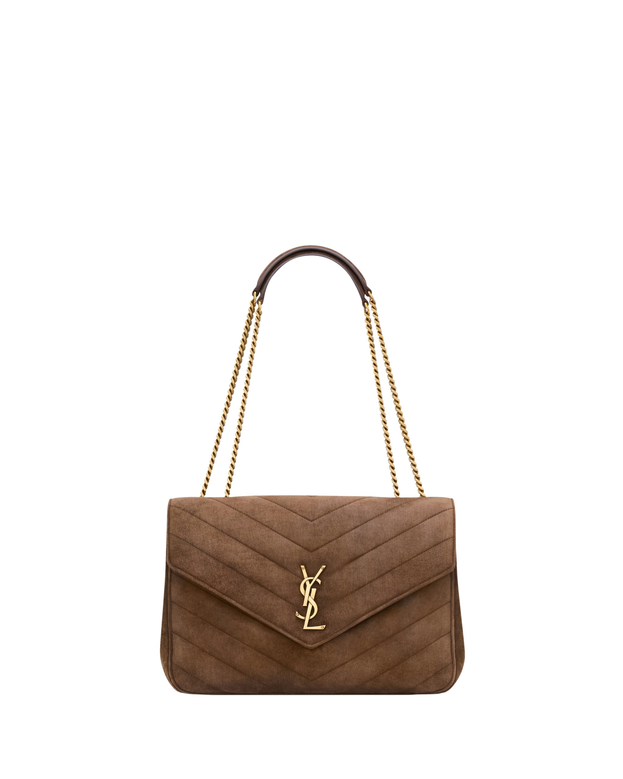 Saint Laurent LOULOU large in MATELASSÉ suede