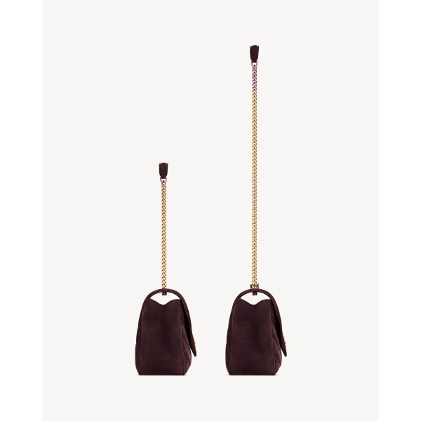 Saint Laurent LOULOU medium in MATELASSÉ suede, view 4