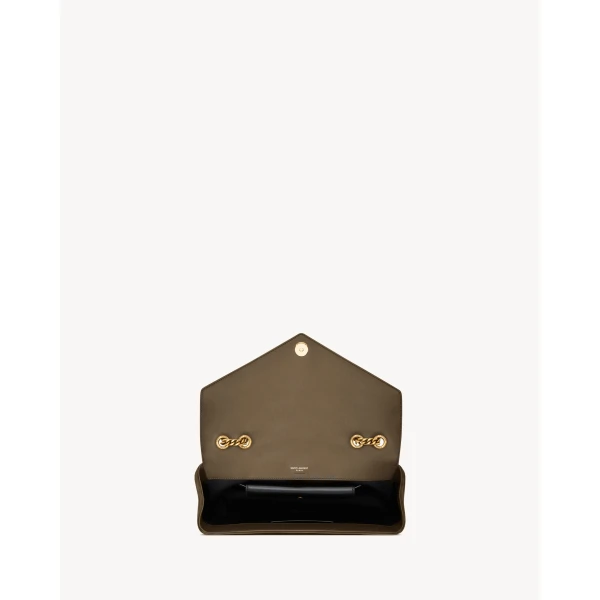 Saint Laurent LOULOU medium in MATELASSÉ suede, view 5
