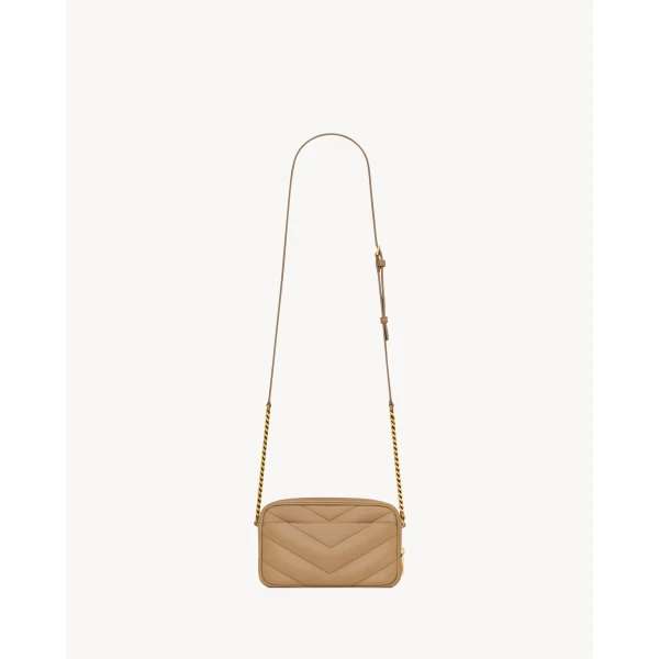 Saint Laurent LOULOU mini camera bag in lambskin, view 2