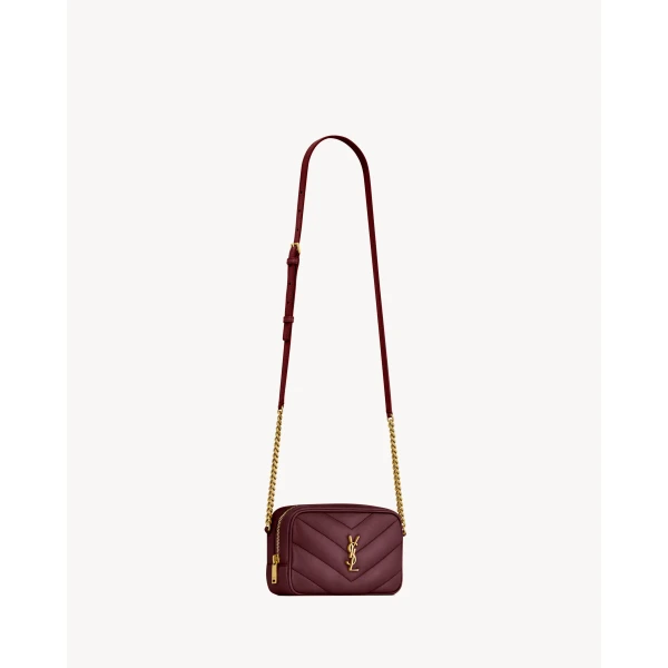Saint Laurent LOULOU mini camera bag in lambskin, view 4