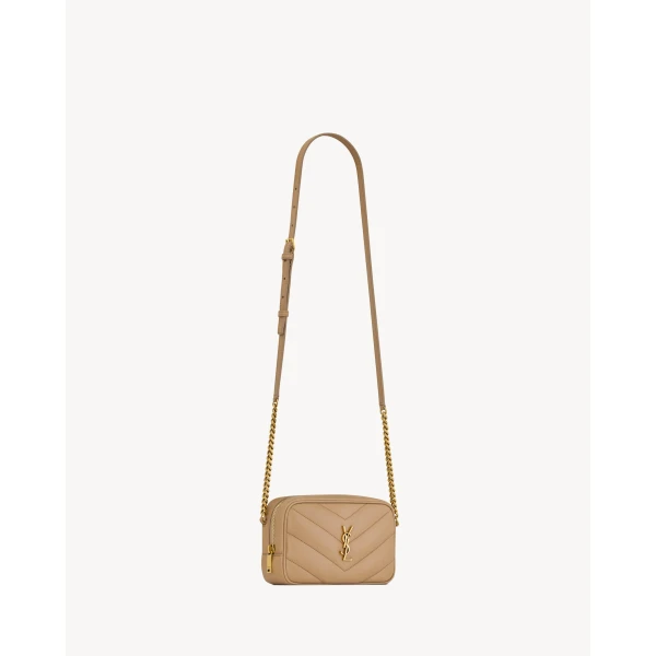 Saint Laurent LOULOU mini camera bag in lambskin, view 4