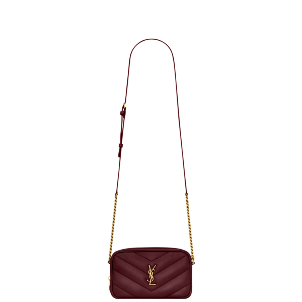 Saint Laurent LOULOU mini camera bag in lambskin designed in Paris